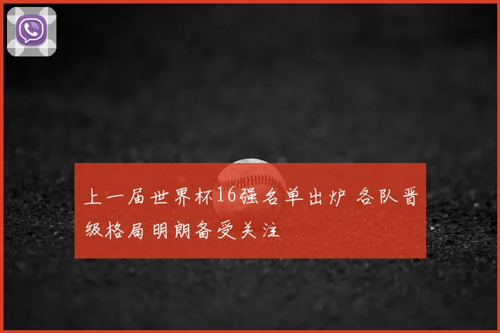 上一届世界杯16强名单出炉 各队晋级格局明朗备受关注