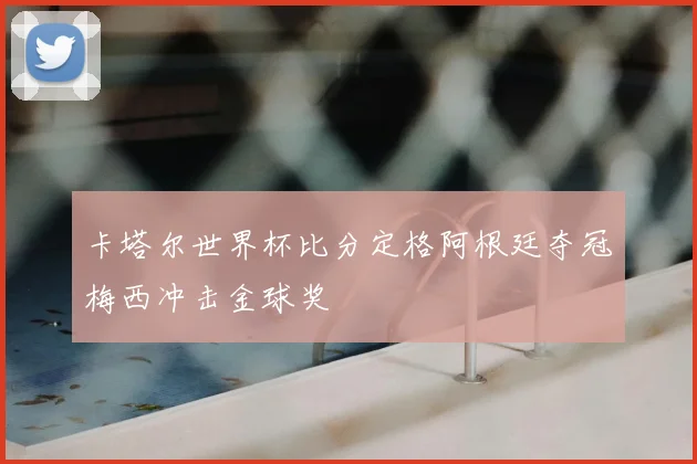 卡塔尔世界杯比分定格阿根廷夺冠梅西冲击金球奖